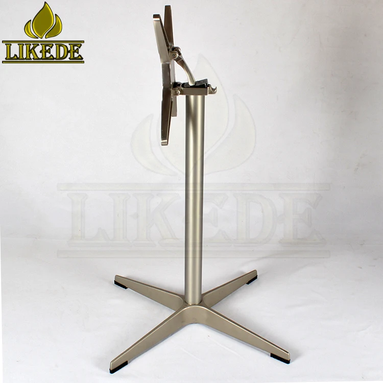 Aluminum Outdoor Folding Table Base Metal Foldable Furniture Legs for Restaurant Use