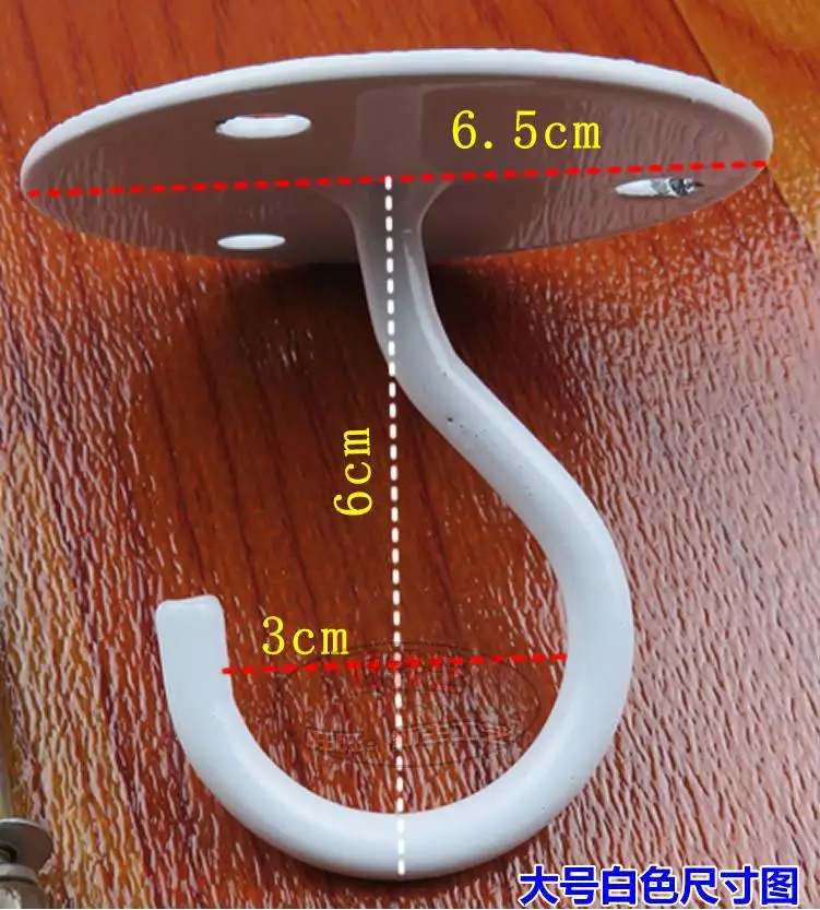 4 Pieces Heavy Duty Iron Metal Wall Mount Pendant Ceiling Hanging Lantern Plant Bracket Hangers Hooks