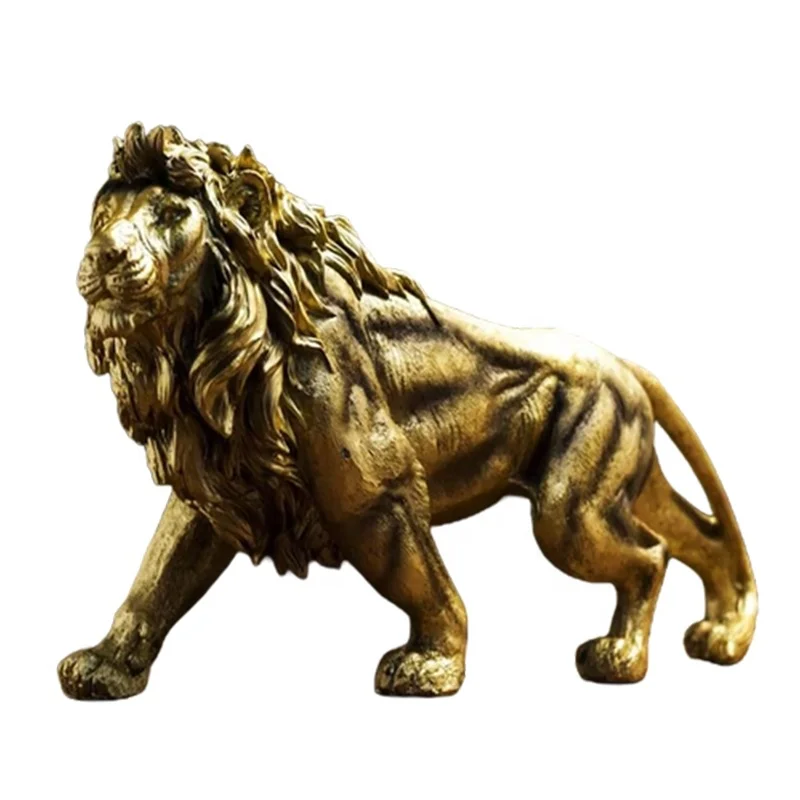 Al por mayor, estatuas personalizadas para el hogar y oficina, figuras modernas nórdicas en resina del Rey León, esculturas en 3D