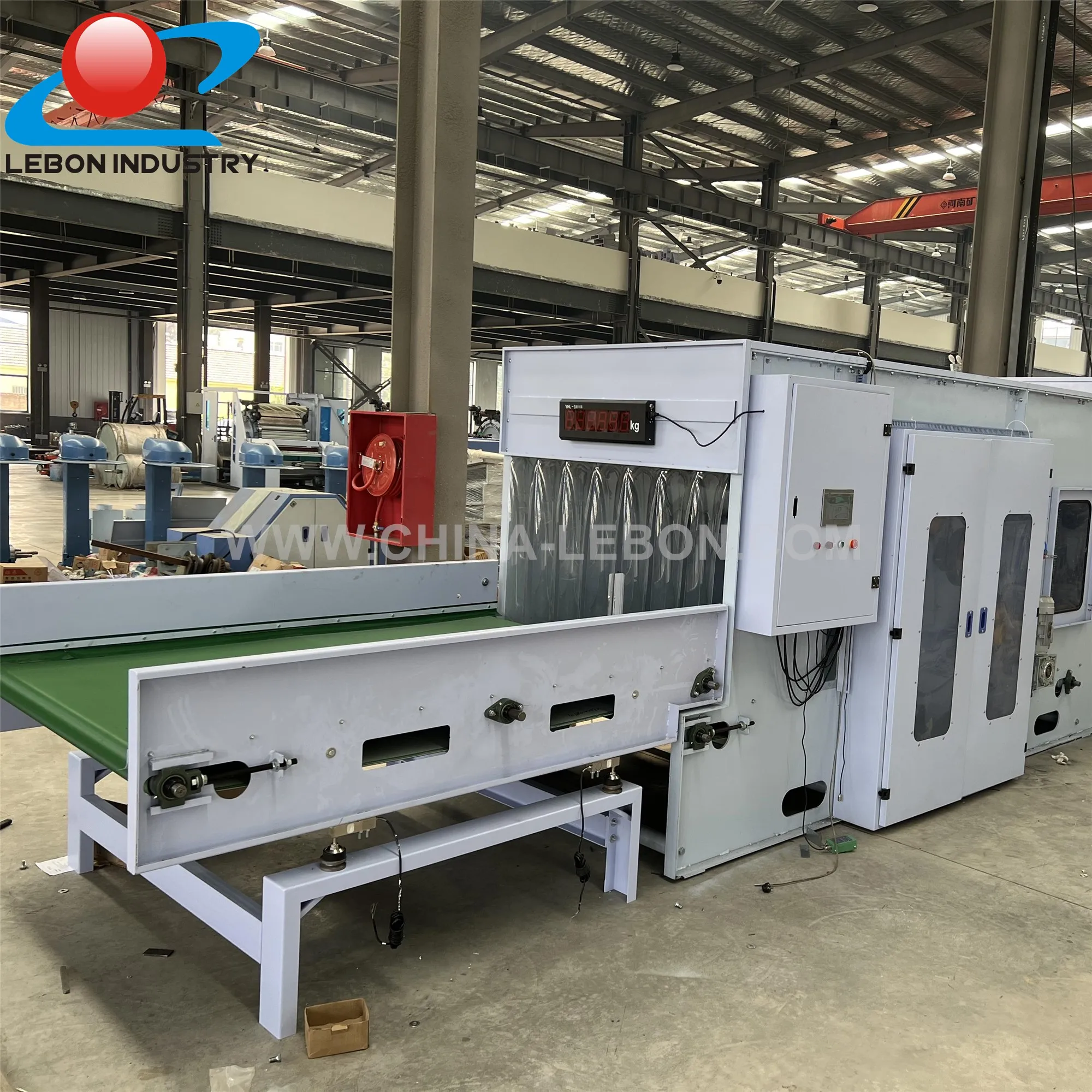 Full Automatic Glue Free Wadding Machine Production Line Glue Free Polyester Fiber Wadding Roll Production Line