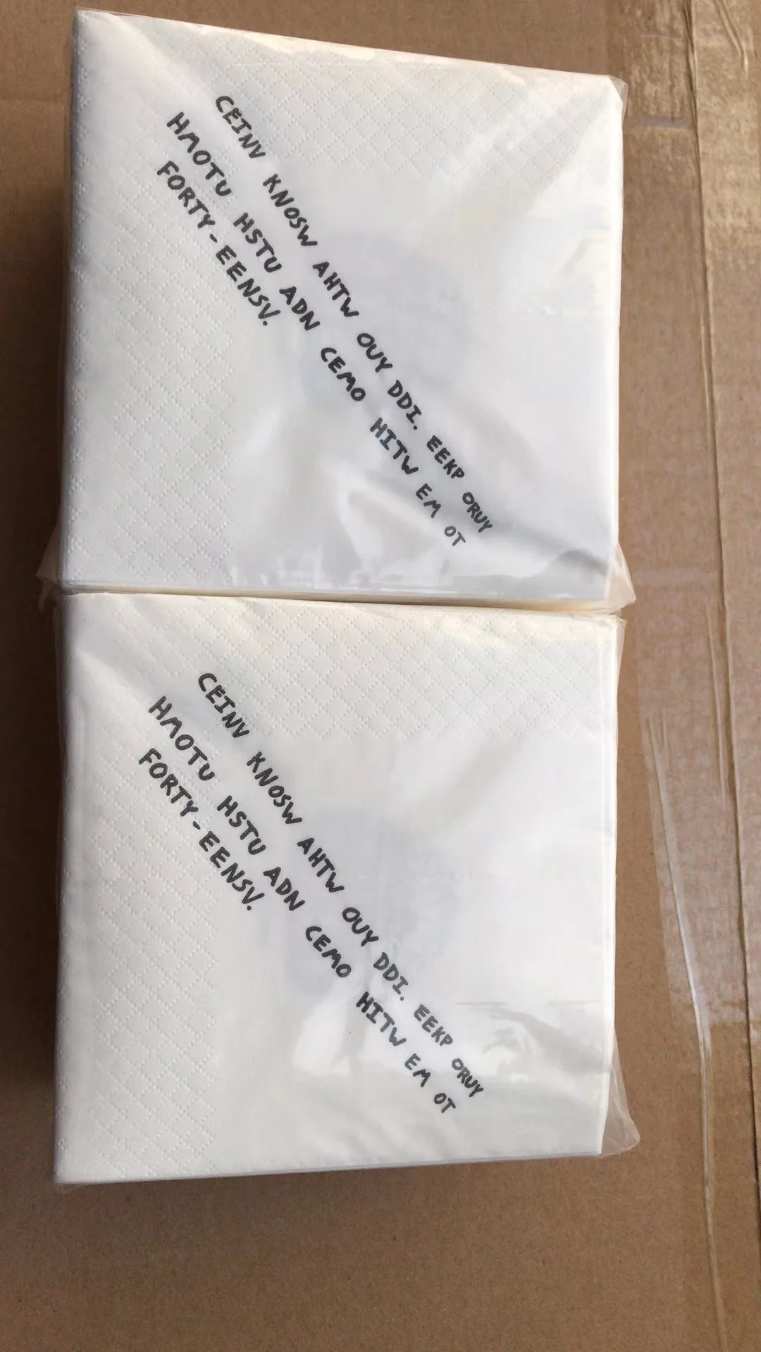 Recycled Pulp Bamboo Pulp Custom Printing Kraft Paper Napkin Unbleached Brown Napkin