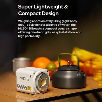 GODOX ML60II Bi 70W Video Light Bi-Color Photography Light 2800K-6500K Dimmable detail image