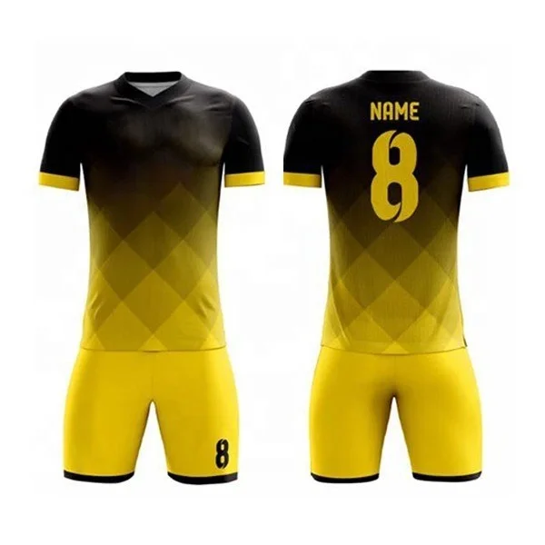 Wholesale Men Soccer Uniform Football Jersey Full Dye Sublimation ...