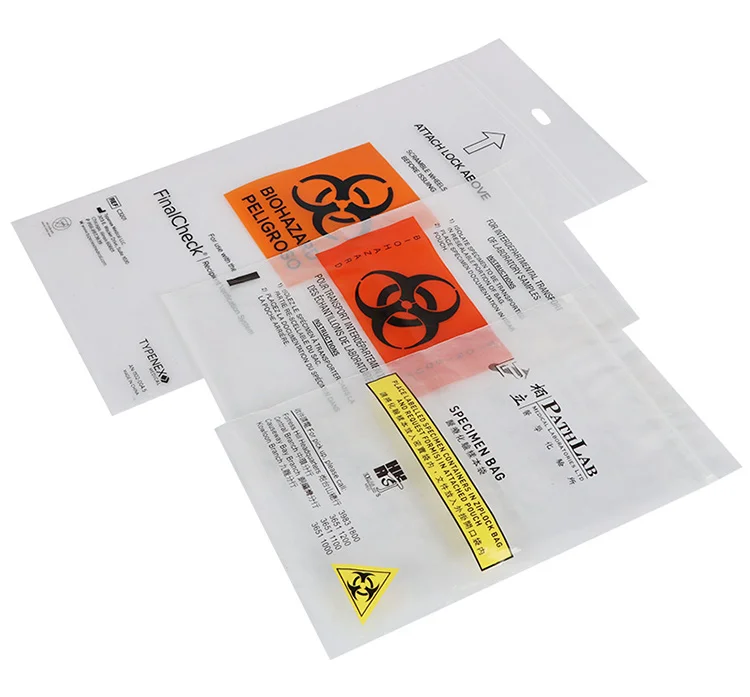 Autoclavable Specimen Biohazard Waste Bag With Zipper - Buy Specimen ...