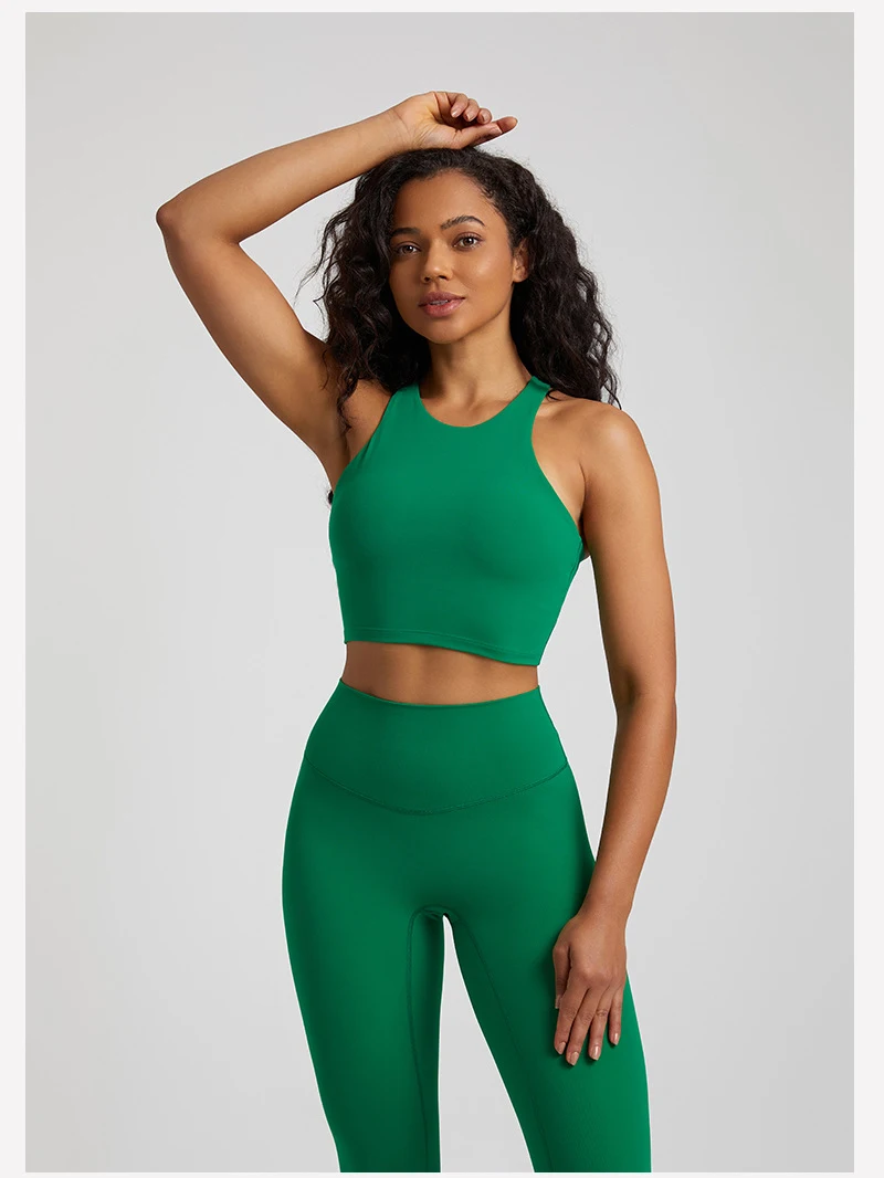 Women's Summer Hot High Impact Workout Crop Top Wholesale Gym Y Back