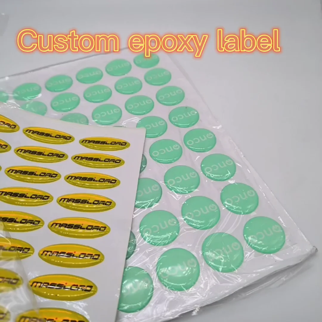 Custom Epoxy Resin Clear Dome Sticker 3d Printing Epoxy Resin Label
