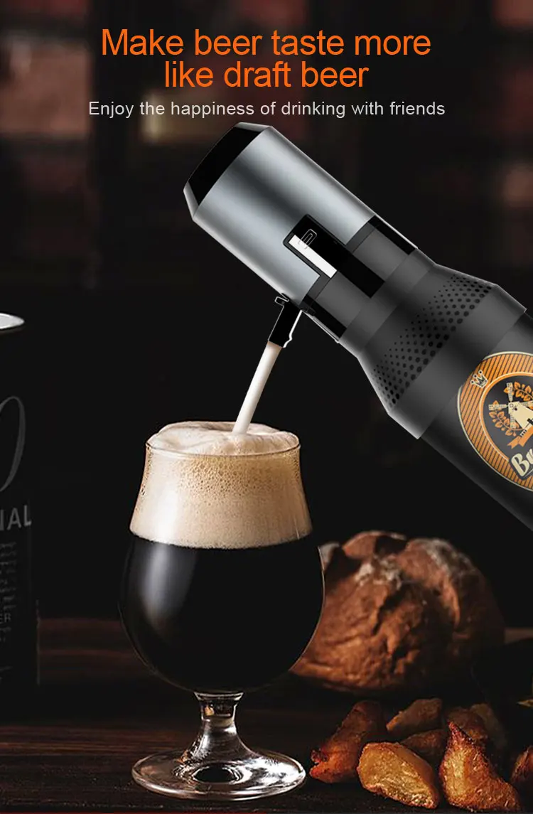 Pocket Tap Multi-function Bar Tool Mini Size Accessories Creamy Frother Dispenser Exquisite Bubbles Beer Server manufacture