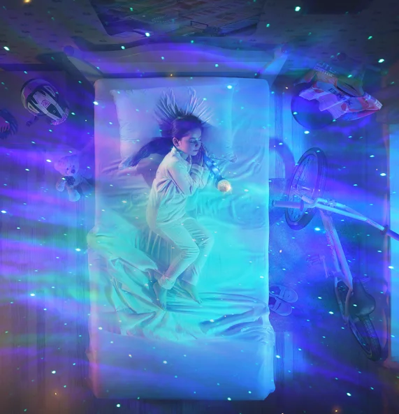 Новинка музыкальное освещение с дистанционным управлением колонка для вечеринки светодиодный проектор небула Звездный новинка ночного освещения