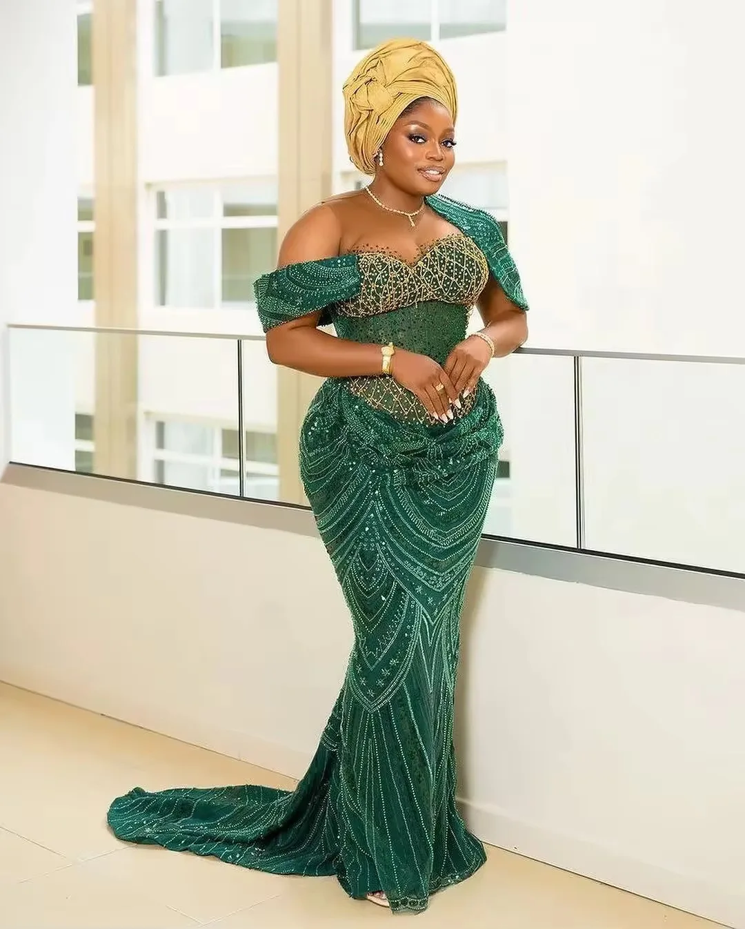 nigerian formal dresses Prom Plus Size African Ruffled Beading Wedding Guest Dress Teal Blue Lace Aso Ebi Party Dress Custom elegant nigerian evening dresses