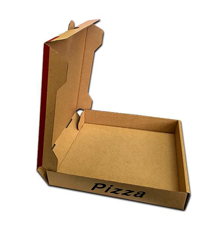 Y62 Corrugated Black Pizza Box With 6/7/8/9/10/12 Inch Custom Pizza