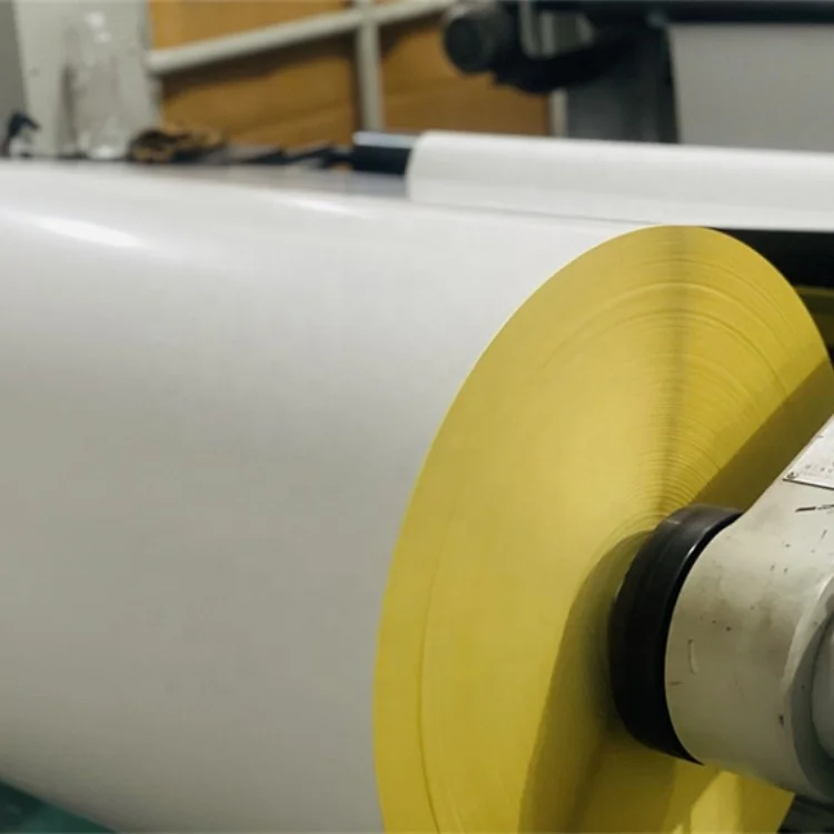 Customized 80gsm Glossy Inkjet Offset Print Reel C1S Offset Paper Roll Art Adhesive Sticker Paper with PE Coated Release Paper