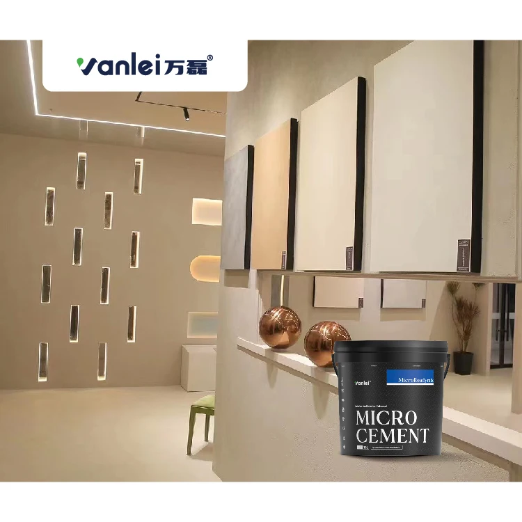 Vanlei Microrock Minimalist Style Easy to Clean Non-slip Microcement Resin Coating Building Microcement for Shower Room