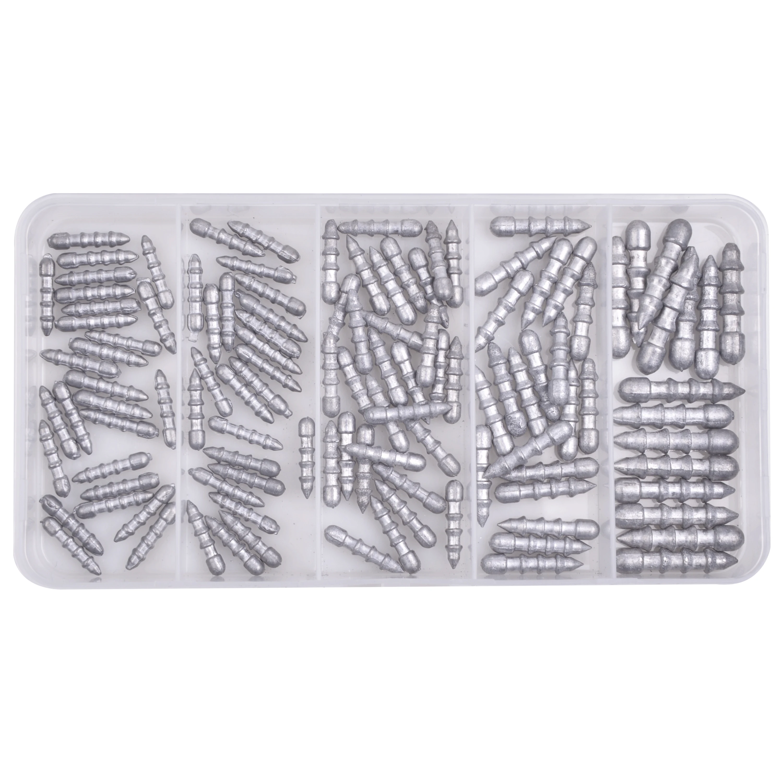 Fishing Nail Weights Kit 115pcs Fishing Weights Nail Sinker Insert