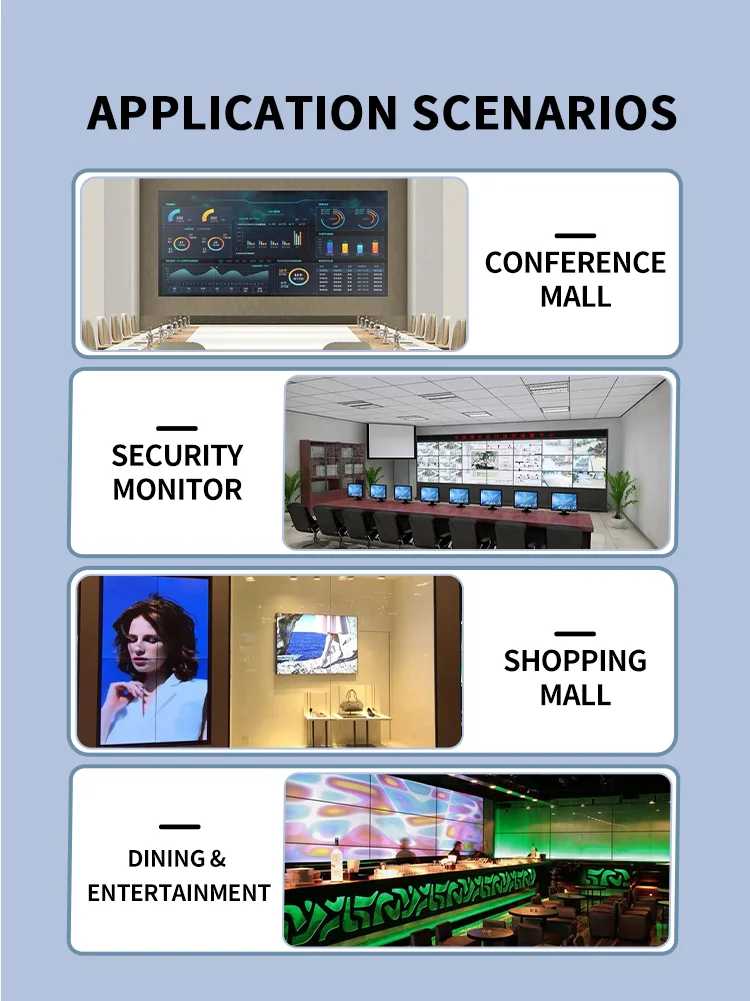 Bitvisus Professional Audio Video & Lighting TV Video Wall Processor RS232 IR Control HDMI 4K 2x2 Supports 4 HDMI in 4 HDMI Out