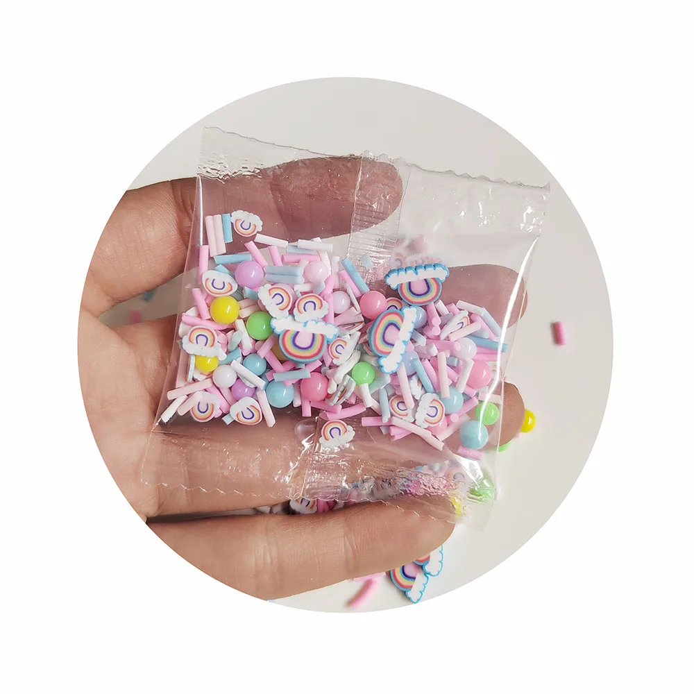 3D-Polymer-Scheiben Set – 3000 Stück Bunte Obst- & Motivscheiben Für Schleim, Nageldesign & Basteln | Gemischte Muster, Ca. 36 G