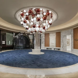 ECOJAS New Luxury Design Handmade Glass Chandelier for Villa Hotel Restaurant Lamp