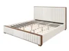 Beige + Walnut + Chenille + Synthetic Wood