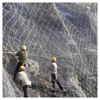 Mountain Slope protection Net/soil Stabilization and Greening Construction Mountain Rockfall Prevention Flexible protection Net
