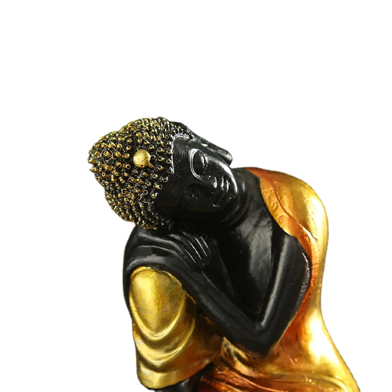 Resting Buddha with Tilted Head 6 Statue - Brass Art - Religious -  Decorative