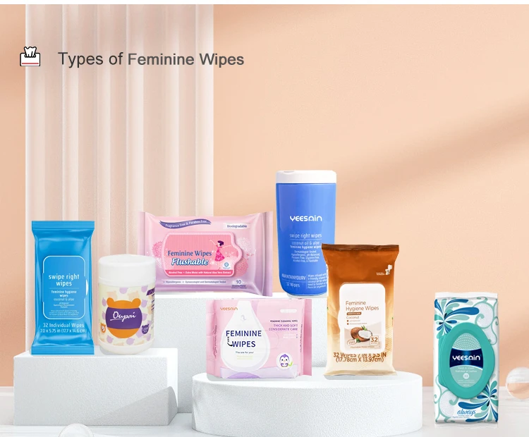 Feminine Intimate Hygiene Wet Wipes Organic Female Cleaning Wet Wipes