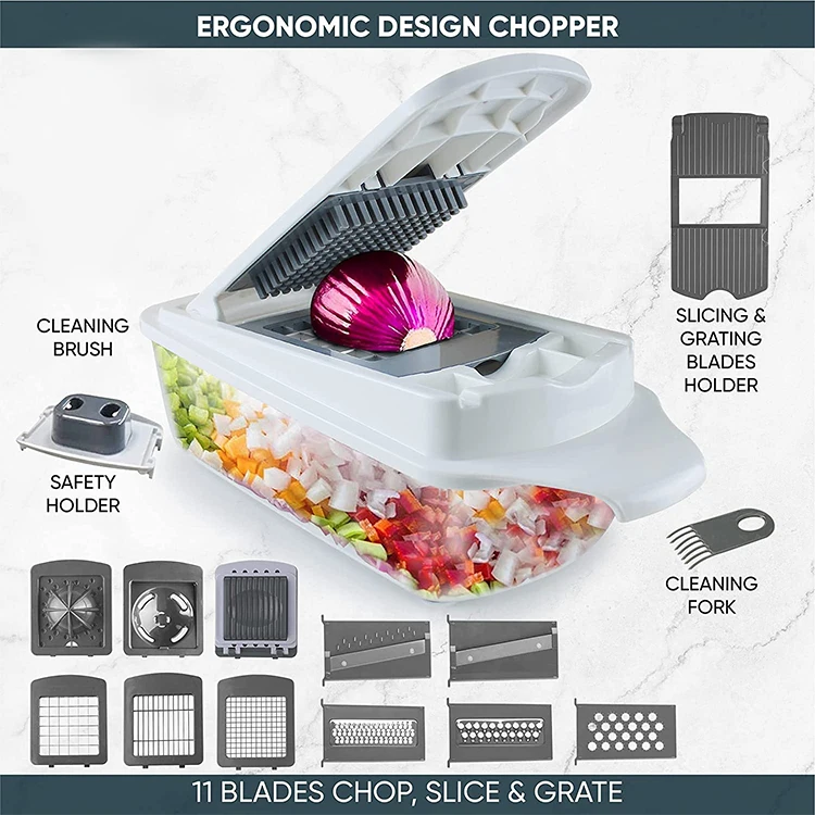 Vegetable Chopper - Spiralizer Vegetable Slicer Chop Wizard Magic Chopper -  China Comfortable Chopper and Safe Chopper price