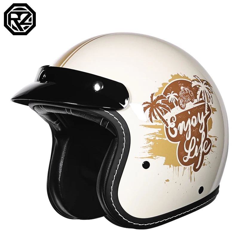 Open helm motorfiets halfhelm DOT/ECE goedgekeurde motorhelm Open helm motorfiets halfhelm DOT/ECE goedgekeurde motorhelm