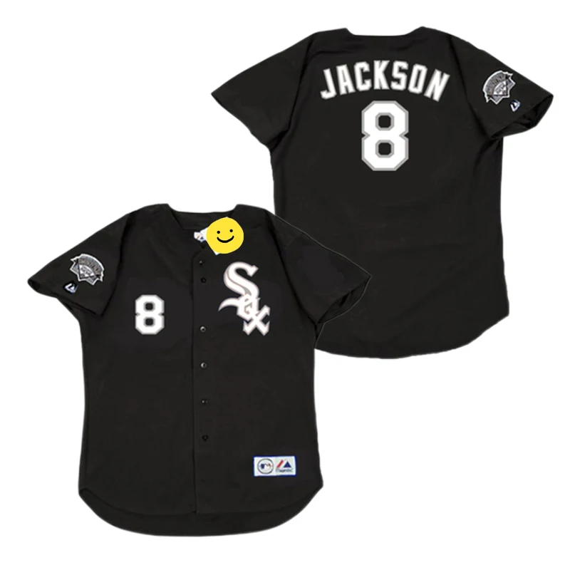 Wholesale Men's Chicago 1 LANCE JOHNSON 3 HAROLD BAINES 8 BO JACKSON 9  MINNIE MINOSO 10 RON SANTO Throwback Baseball jersey Stitched S-5XL From  m.