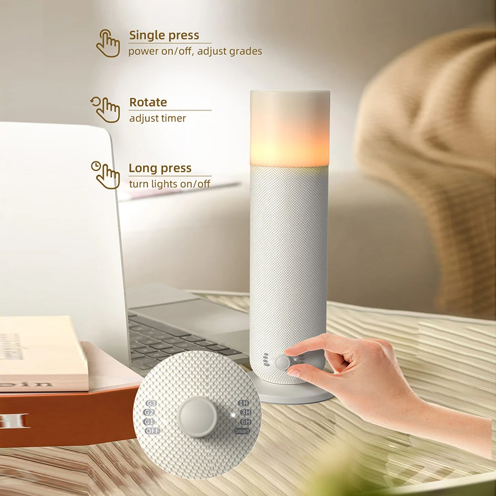 SCENTA Tabletop LED Light Electric Bluetooth Room Scent Diffuser Machine,Smart Waterless Aroma Essential Oil Diffuser for Room
