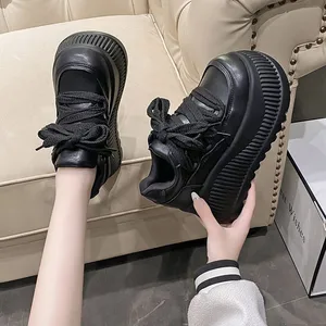 Men's Casual Solid Color Pointed Toe Sports Shoes Lace-Up Height Increasing Shoes Soft Mesh Waterproof Slip Resistant for Winter