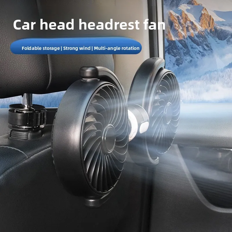 Headrest Mini Cooling Fan, 5V, 360° - detail 4