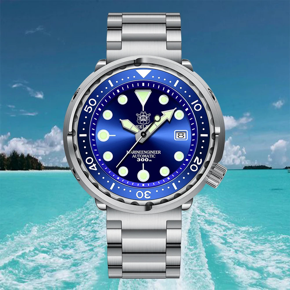 SteeldiveSD1975ステンレス鋼セラミックベゼル300M防水NH35自動