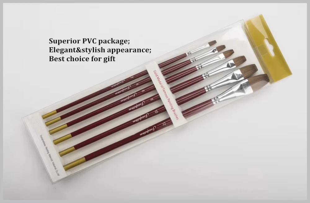 Hot Sale Horse Hair Cats Tongue Paint Brush for Acrylic Artist Painting