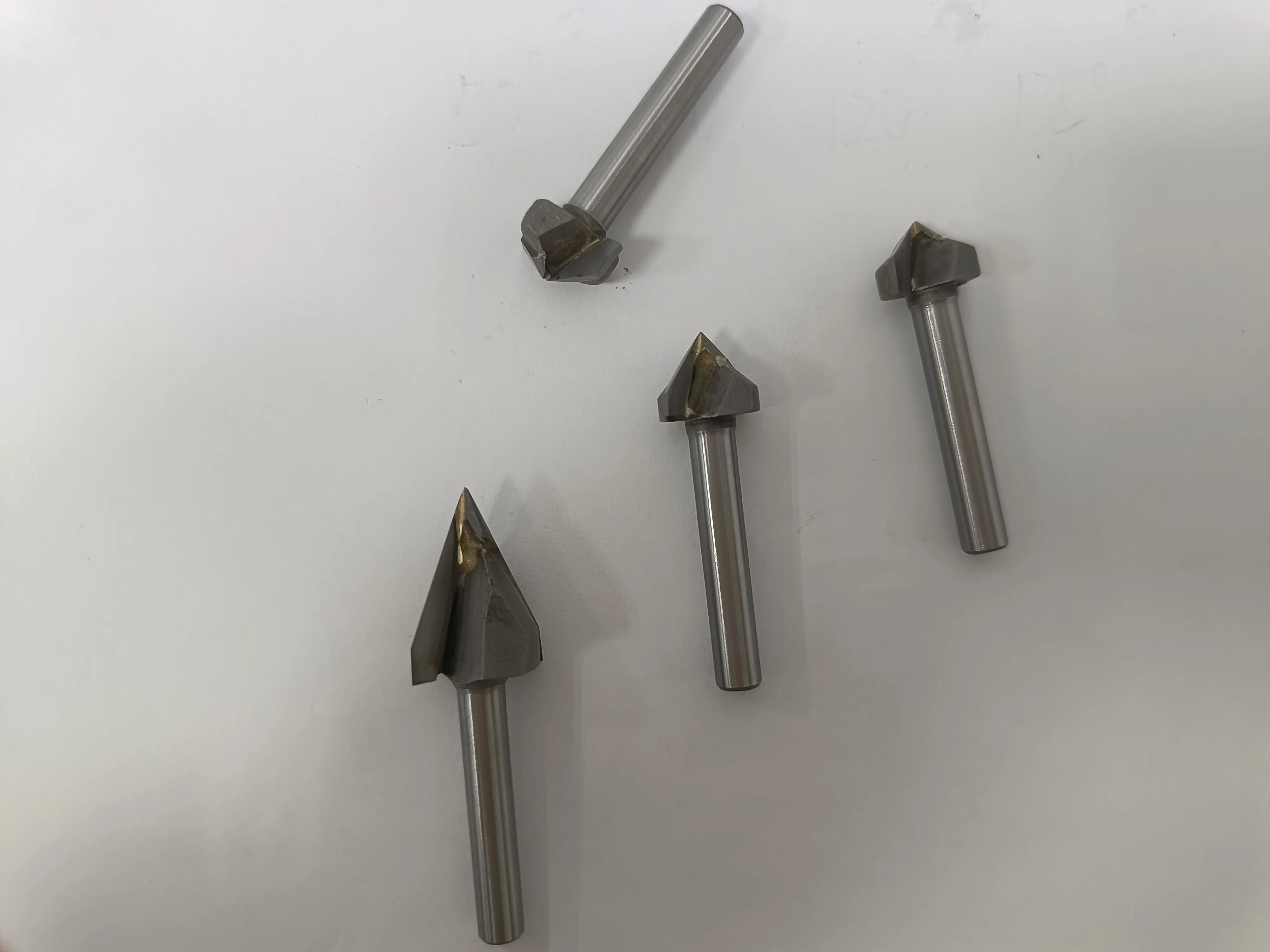 Customized ODM/OEM Solid Carbide V-Shaped Chamfer Carpentry Router Bits CNC Grooving Tools for Wood 3D Engraving