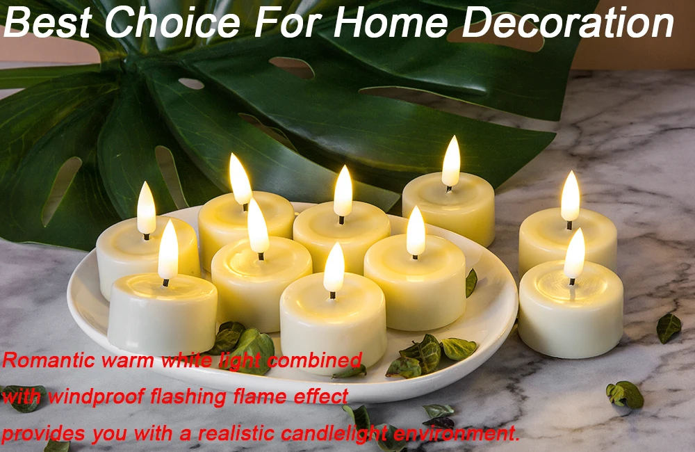 Matti's 3d Real Flame Warm Light Paraffin Wax 5 Hours Timer Flameless