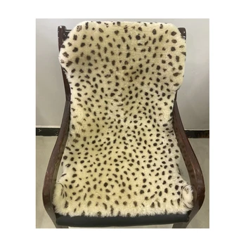 Custom high quality fluffy rugs sheepskin fur center carpet and rug kids black and white eco-friendly baby fluffy shaggy rug
