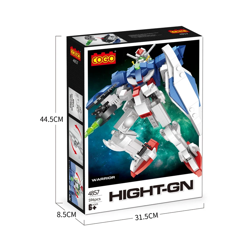COGO New Style Mecha Warrior Series Brick Games Educational Plastic Building Block Toys