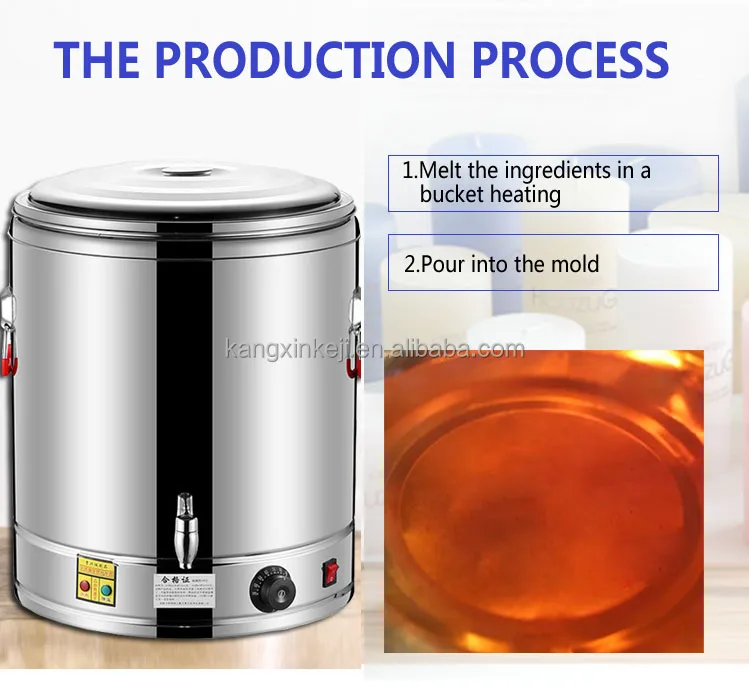 Hot selling 30/40/50/60/70/80L liter Wax Melting Melter Electric Candle Making Machine