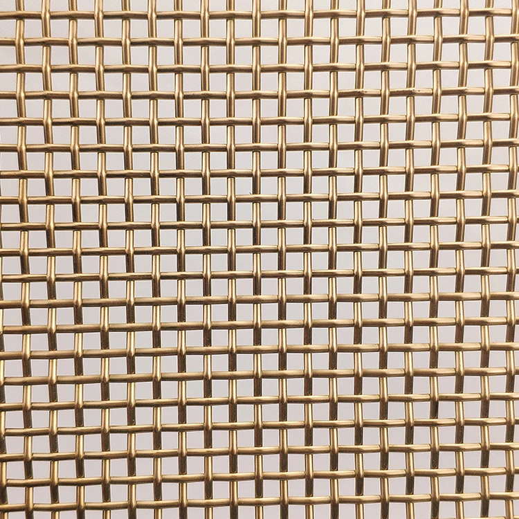 Rose Gold Color Customized Decorative Wire Mesh for Cabinets