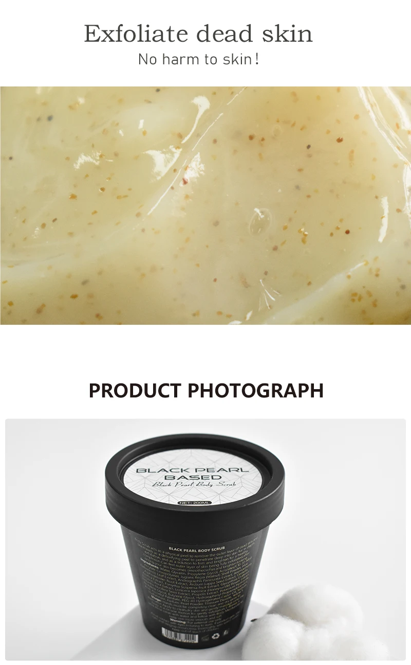 Wholesale Vegan Fruit Bath Body Scrub Deep Cleaning Exfoliating