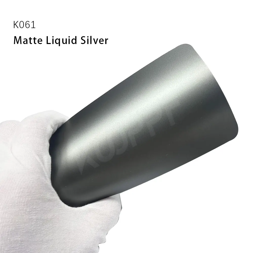 Koofilm K061 Matte Liquid Sliver 1.52 16M 8MIL Self Heat Healing Wrap Color Changing Car Body TPU