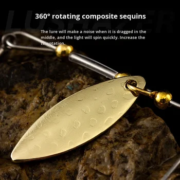 Six Cats 13g Metal JIG Whisker Composite Glitter Anti-Snag Hard Bait Fishing Lure – Metal Jig – view 5