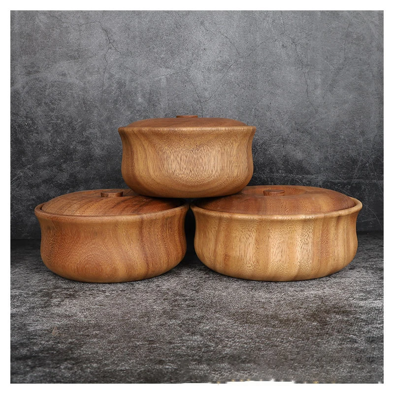 Large Wooden Salad Bowl, 12 Acacia Wood Bowl, Eco Friendly Housewarming  Gift with Gift Bag