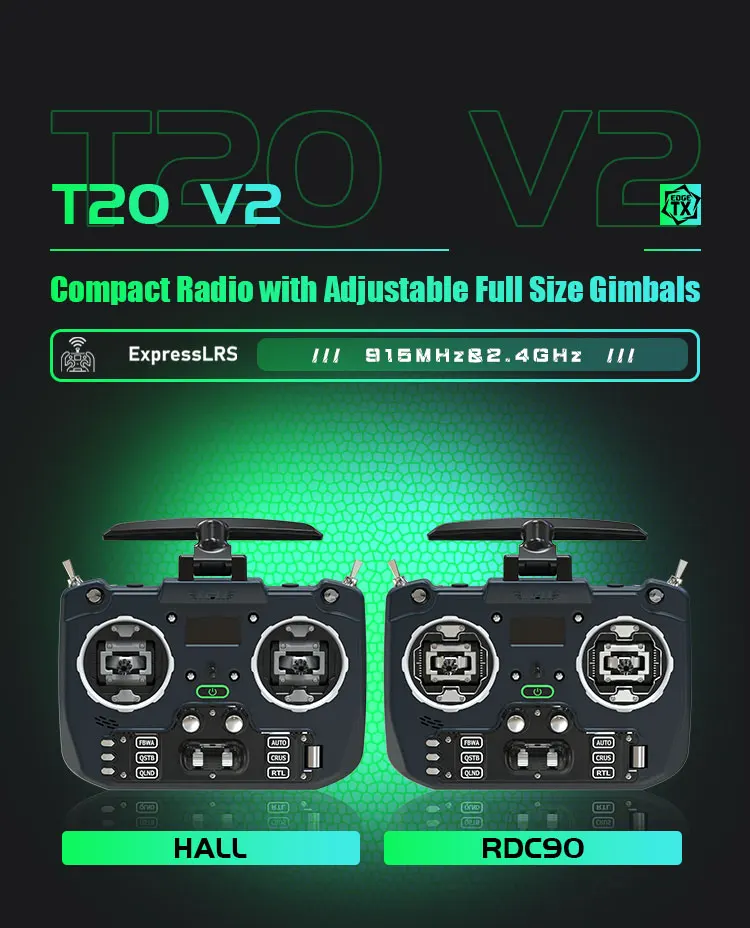 Jumper T20s T20 V2 Expresslrs Elrs 2.4g 915mhz 1w Rdc90 Hall Vs-m Full ...