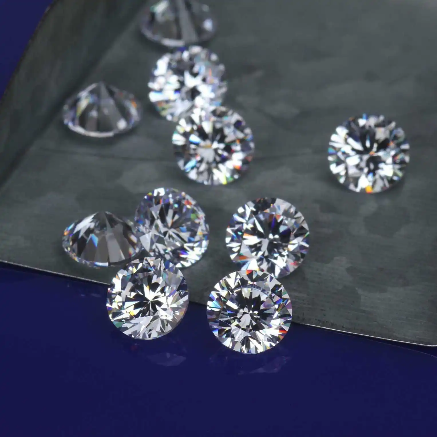 Vvs Diamonds D Ef Gh Color Loose Mossanite 0.8mm~1.5mm Size In Bulk ...