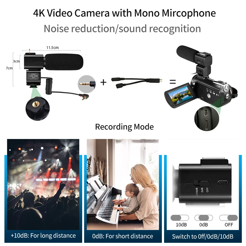 Professional Handheld HD DV SLR Digital Camcorder with 2.4 inch LCD 16.0 Mega pixels CMOS Sensor Camera
