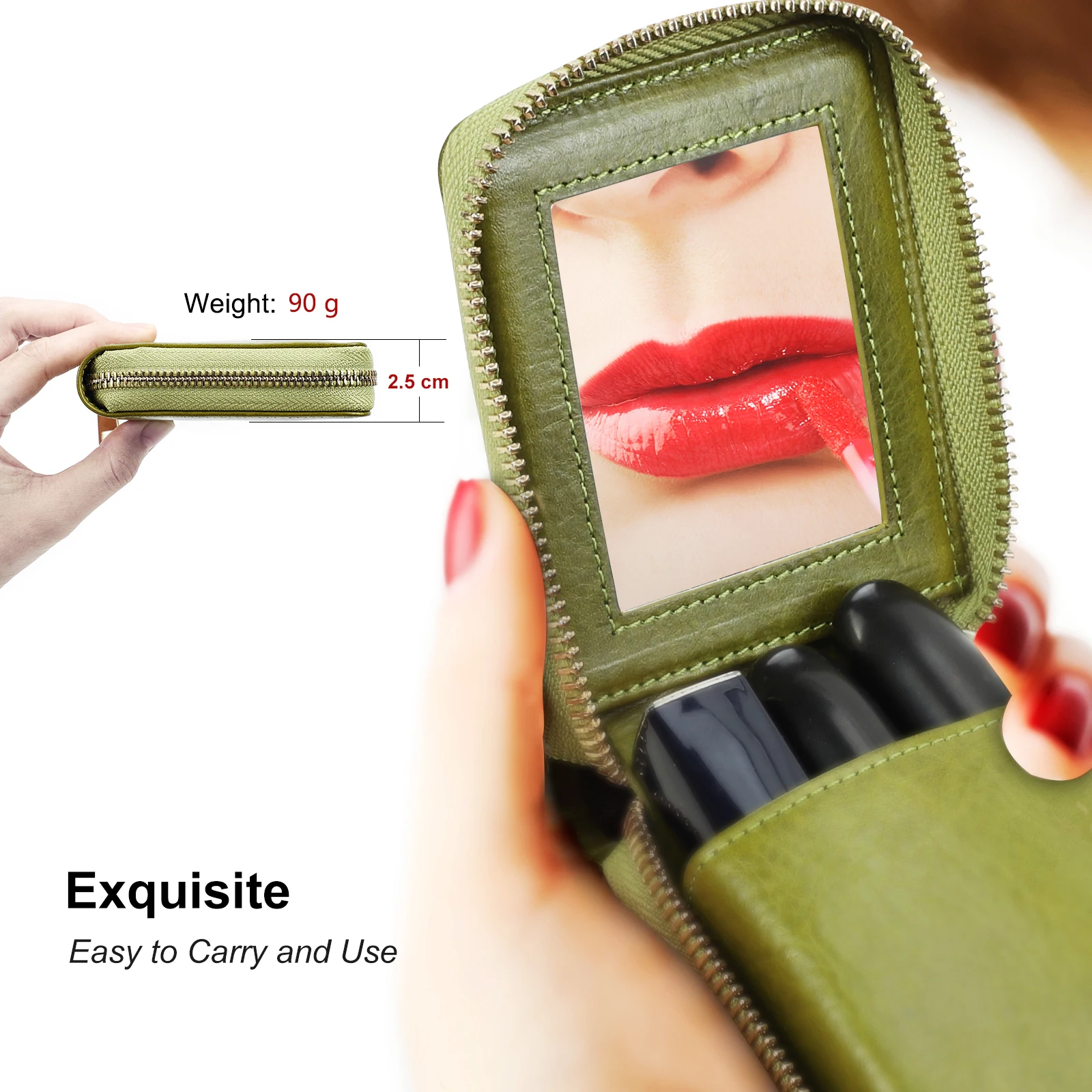 Custom Lipstick Case With Mirror