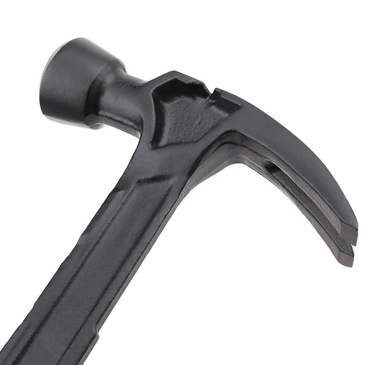 Высококачественный молоток с волоконным покрытием, резиновая ручка, углеродная, черная, желтая, индивидуальный стальной гвоздь, пластиковый цвет, тип материала