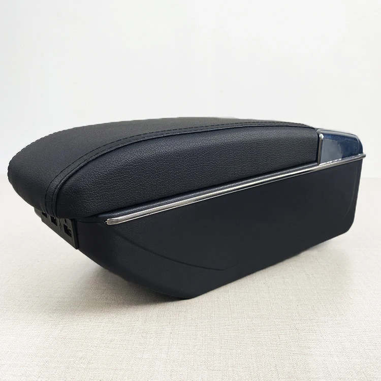 product universal car arm rest center console storage box central universal armrest box with cup holder-7