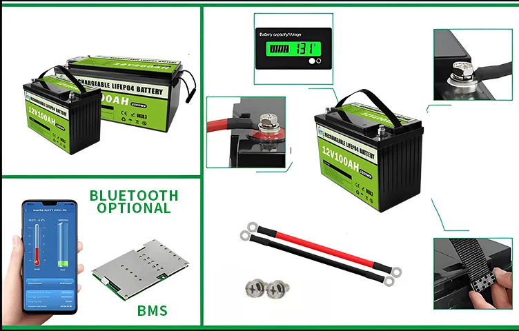 2024New LiFePO4  Battery 10kwh 12V 100ah 150ah 200ah Lithium Lead acid Gel Storage System Solar Battery supplier