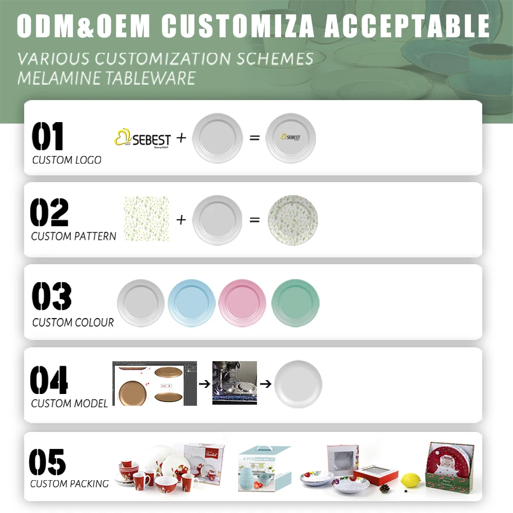 Sebest Factory OEM Custom Kitchen Utensil Spoon Rest Holder Plastic Melamine Spoon Rest for Dining Table